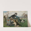 Kittens Playing on a Cart in the Meadow by Julius Adam the younger