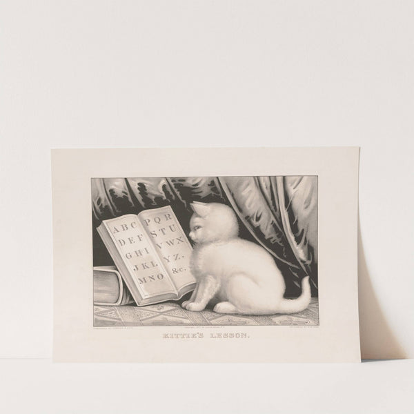 Kittie’s lesson (1877) by Currier & Ives.
