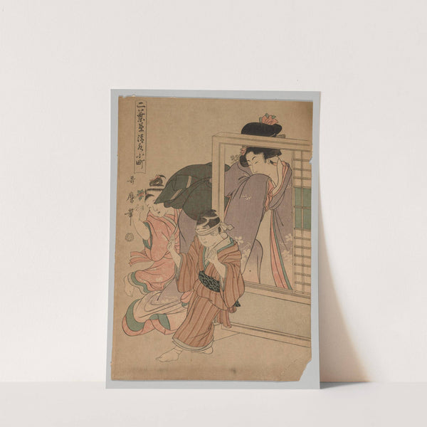 Kiyomizu Komachi from the series Little Seedlings: Seven Komachi (c. 1900-1916) by Kitagawa Utamaro