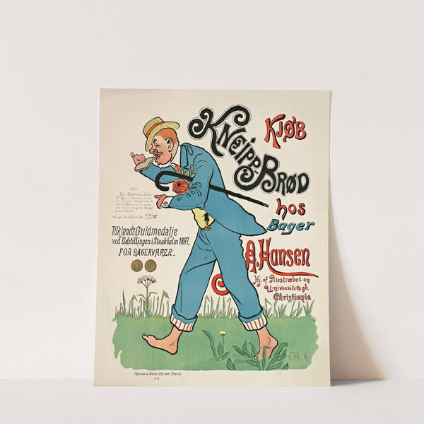 Kjøb Kneipp-Brød hos Bager A. Hansen (1902) by Othar Holmboe
