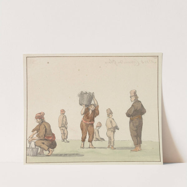 Klederdrachten van eiland Gozo (1778) by Abraham-Louis-Rodolphe Ducros