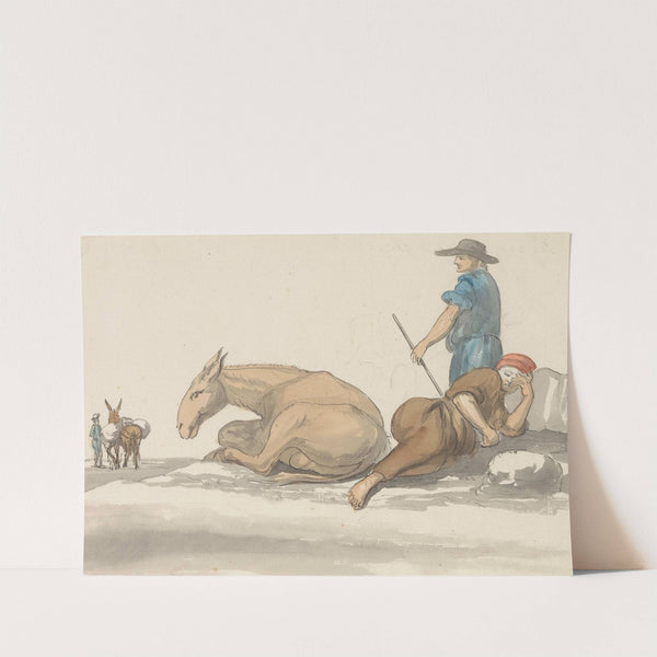 Klederdrachten van eiland Gozo (1778) by Abraham-Louis-Rodolphe Ducros