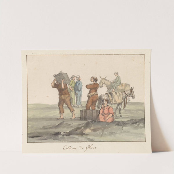 Klederdrachten van eiland Gozo (1778) by Abraham-Louis-Rodolphe Ducros