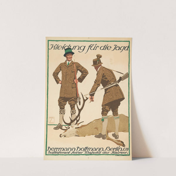 Kleidung für die Jagd. Herrmann Hoffmann Berlin (1910) by Ludwig Hohlwein