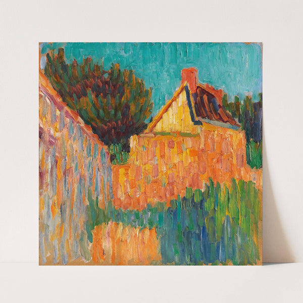 Kleines Haus vor Buschwerk (Französische Landschaft) (1906) by Alexej von Jawlensky