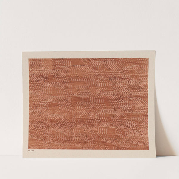 Kleisterpapier mit Verdrängungsdekor (Erste Versuche) (1900) by Lilli Behrens