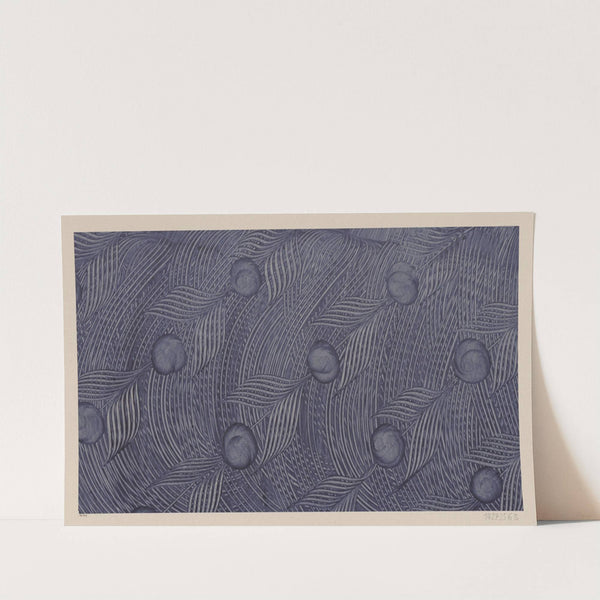 Kleisterpapier mit Verdrängungsdekor (Pfauenfedermotiv) (1890) by Anker Kyster