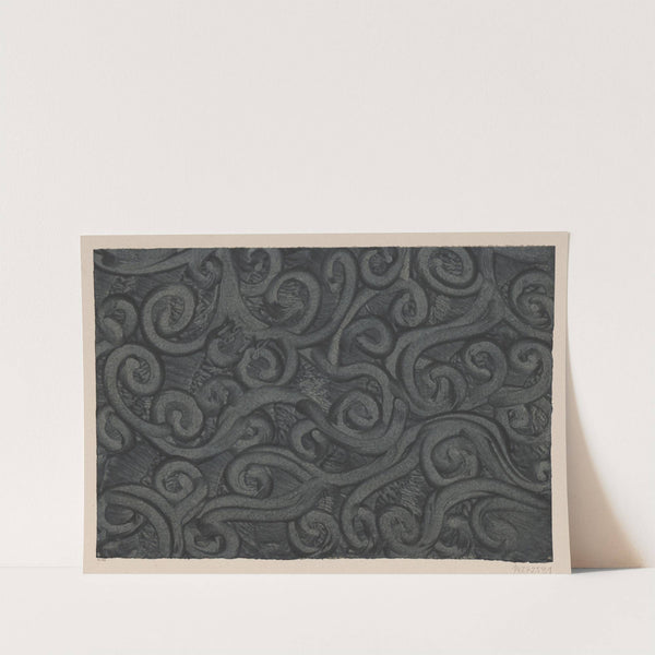 Kleisterpapier mit Verdrängungsdekor (Spiralen) (1898) by Thorvald Bindesböll