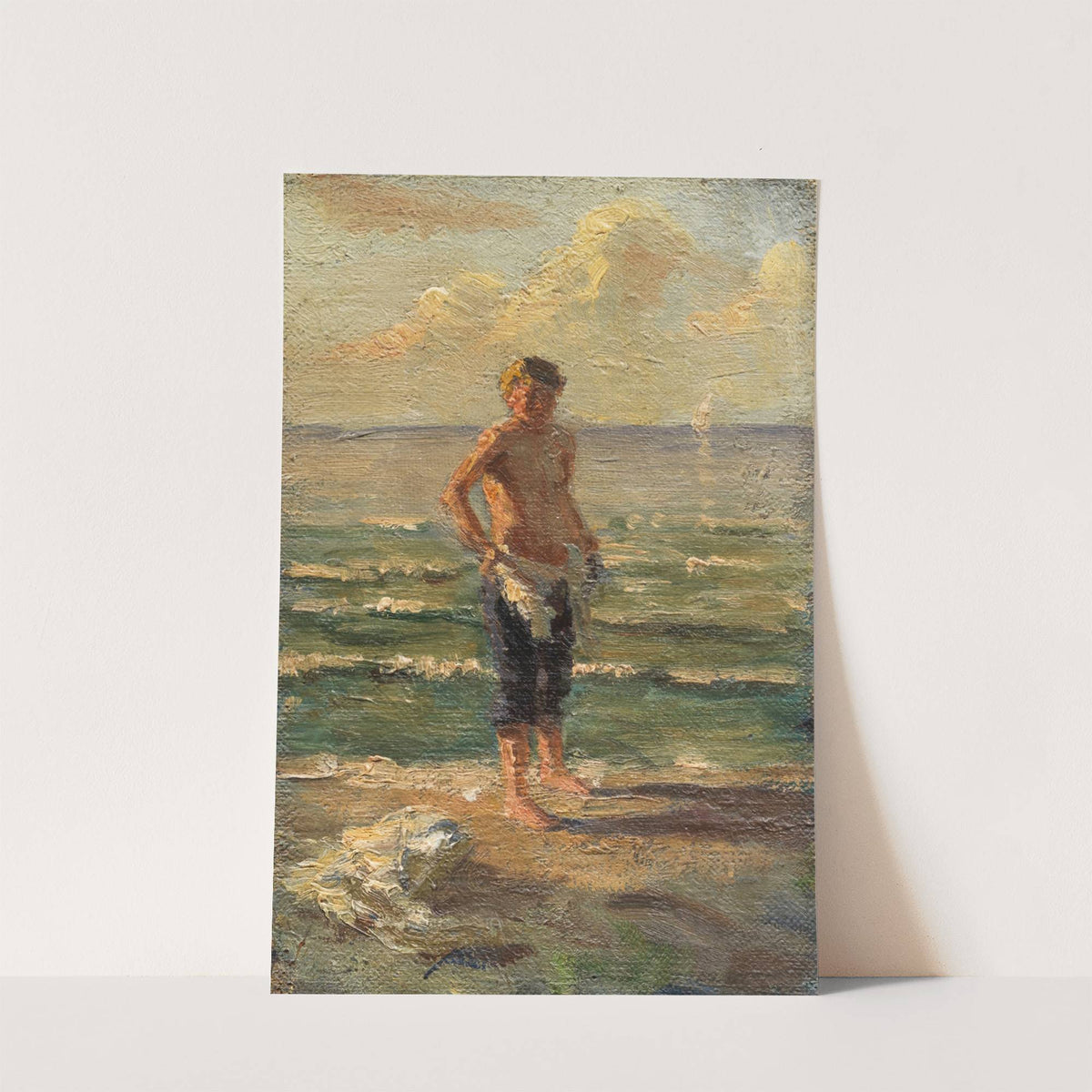 Knabe am See (1911) by Christian Landenberger