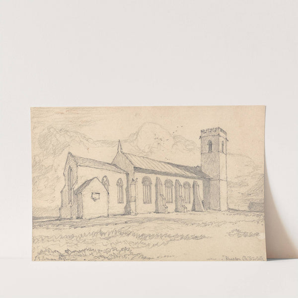 Knapton Church, Norfolk, from the North-East (1817) by John Sell Cotman