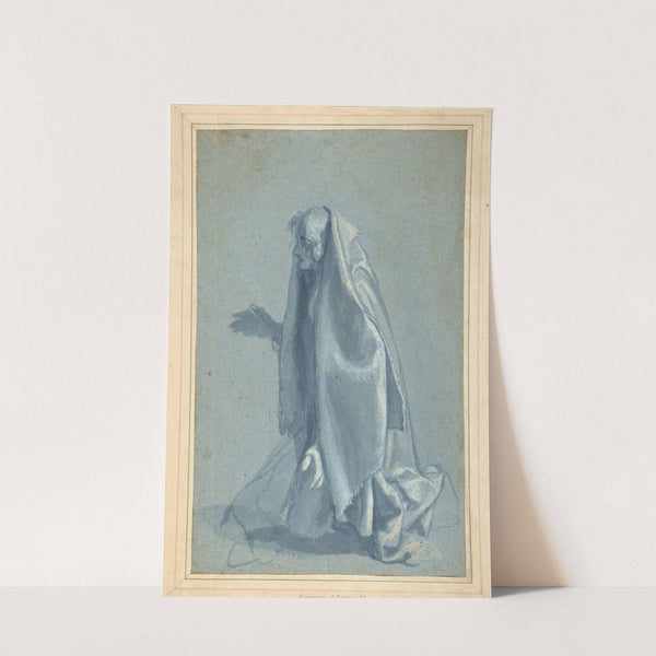 Kneeling Female Figure in Profile to Left by Cigoli (Ludovico Cardi)