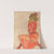 Kneeling Female in Orange-Red Dress (1910) by Egon Schiele