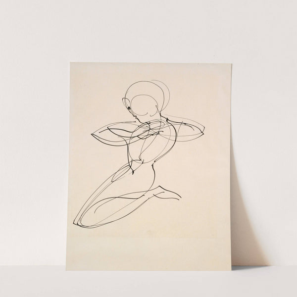 Kneeling Figure by Oskar Schlemmer