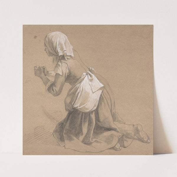 Kneeling Milkmaid by Francesco Londonio