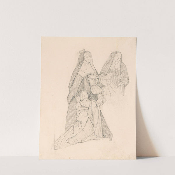 Kneeling Nuns by Nicaise De Keyser