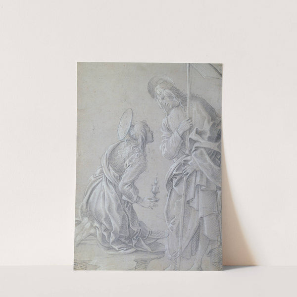 Kneeling Saint Mary Magdalene and Standing Christ (1457-1499) by Filippino Lippi