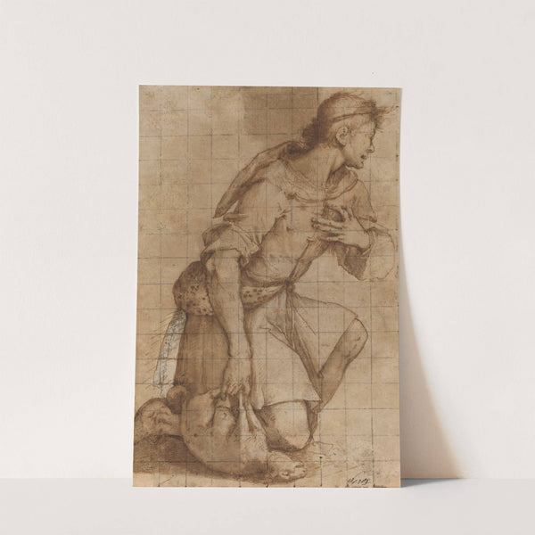 Kneeling Shepherd by Jacopo Ligozzi