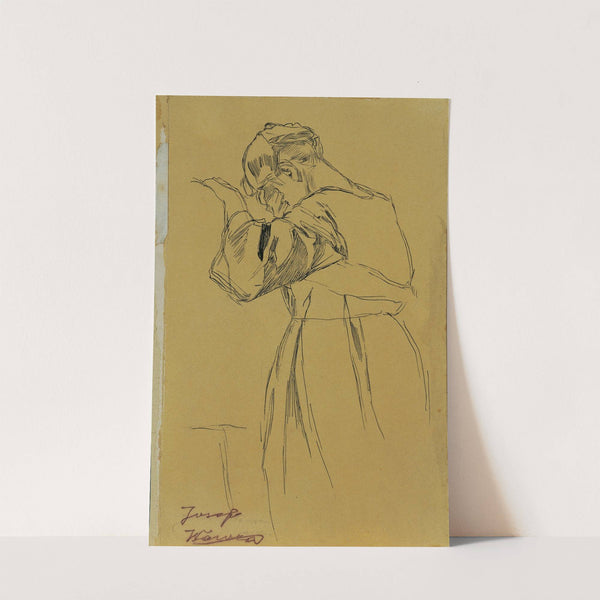 Knieende weibliche Figur by Josef Wawra