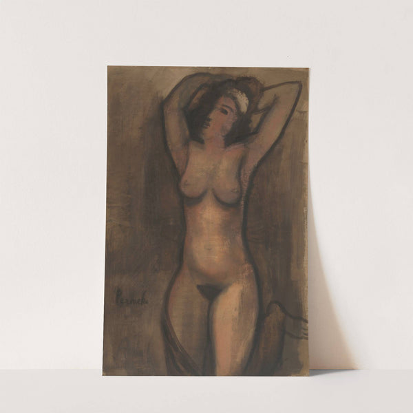 Knielend naakt (1945) by Constant Permeke