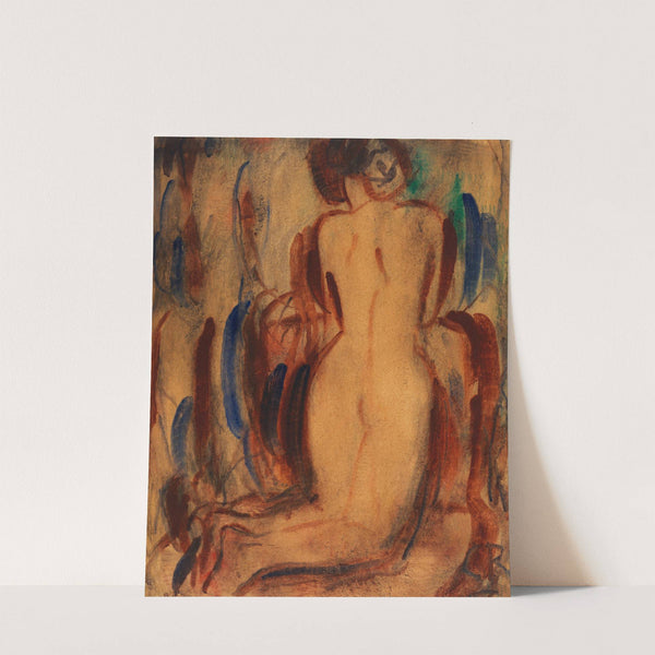 Kniender Rückenakt (1920) by Christian Rohlfs