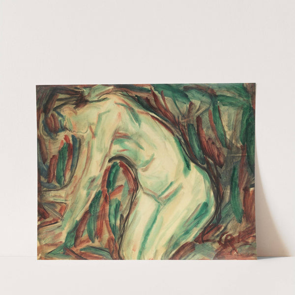 Kniender weiblicher Akt (1912) by Christian Rohlfs