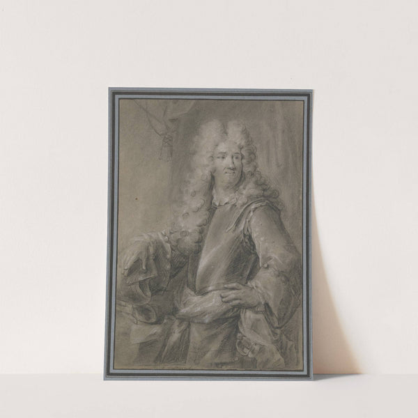 Kniestück eines Mannes mit Allongeperücke und Brustharnisch by Robert Tournières