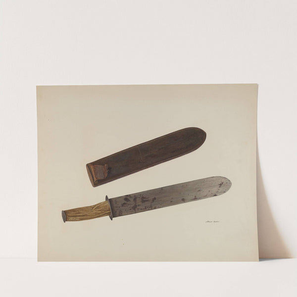 Knife and Sheath by Albert Rudin