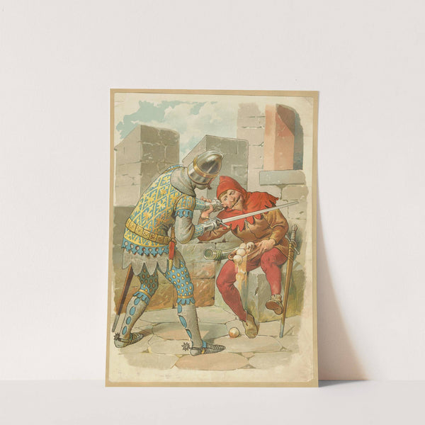 Knight pulls the ear of Eulenspiegel (1904) by Eugen Klimsch