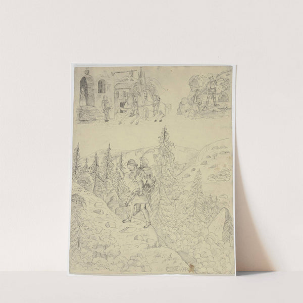 Knight scene by Victor Müller