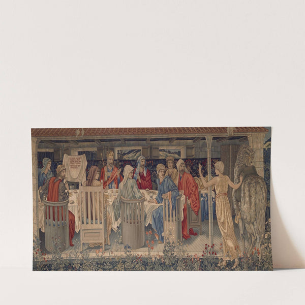 Knights of the Round Table Summoned to the Quest by the Strange Damsel (1898-1899) by Sir Edward Coley Burne-Jones