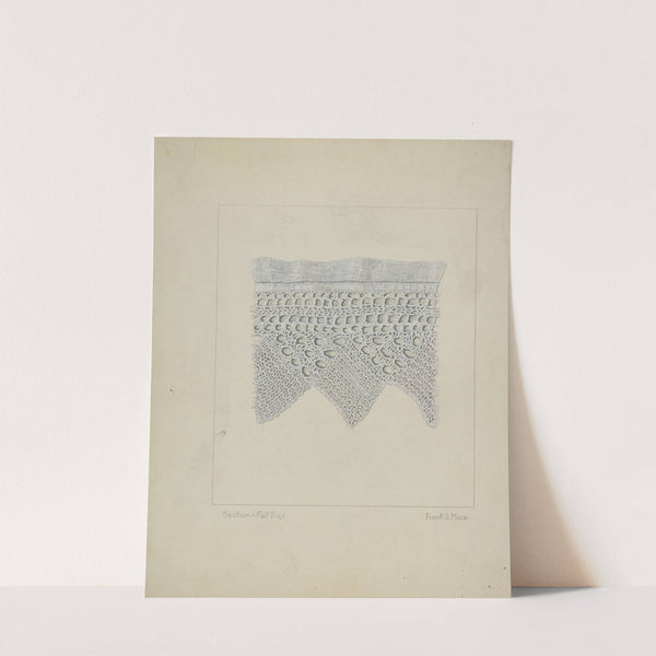 Knitted Lace Edging by Frank J. Mace