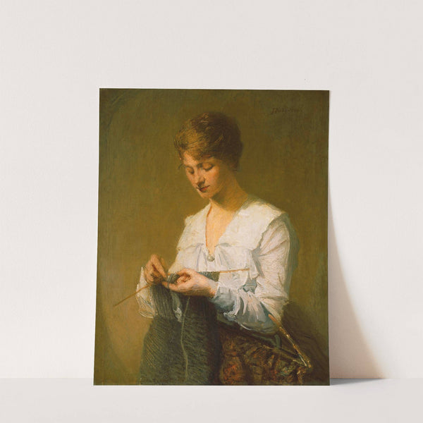 Knitting For Soldiers by Julian Alden Weir