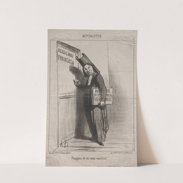 Knock and it will open for you! (1850) by Honoré Daumier