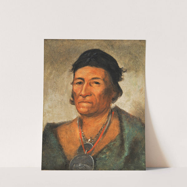 Ko-Mán-I-Kin, Big Wave, An Old And Distinguished Chief by George Catlin