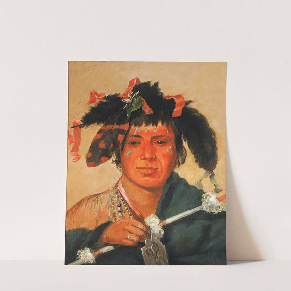 Ko-Mán-I-Kin-O-Haw, Little Whale, a Brave by George Catlin