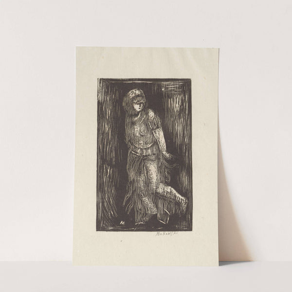 Kobieta w przejrzystych szatach (1920) by Tadeusz Makowski