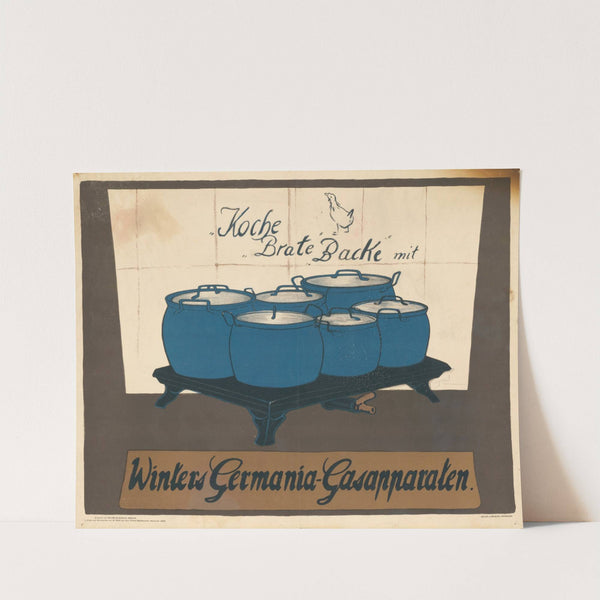 Koche Brate Backe mit Winters Germania-Gasapparaten (1903) by Wilhelm Schulz