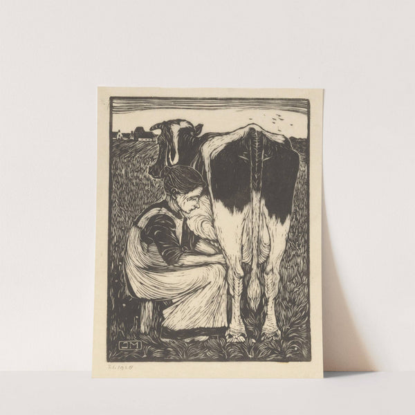 Koemelkster (1914) by Jan Mankes