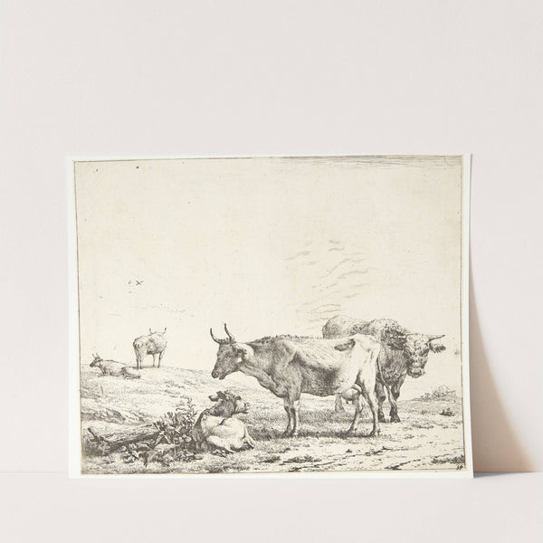 Koen, tyren og kalven by Karel Dujardin