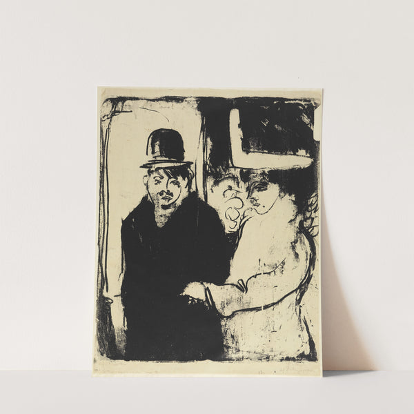 Kokotte und Zuhälter (1908) by Ernst Ludwig Kirchner