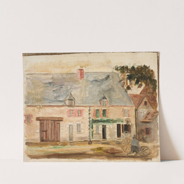 Kołodziej przed domem by Tadeusz Makowski