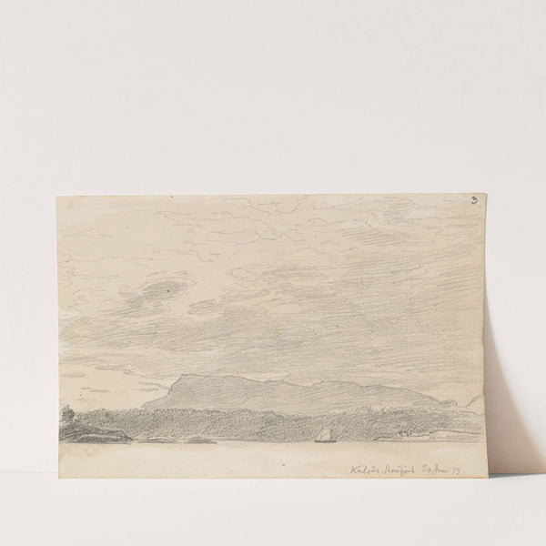 Kolsås sett fra Storøykilen by Hans Gude