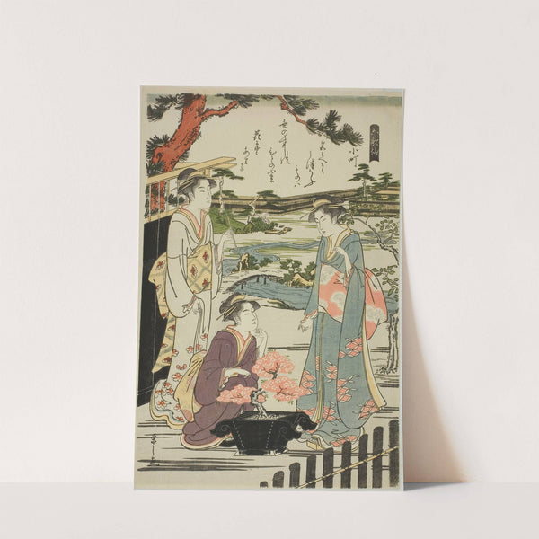 Komachi, from the series ‘Six Immortal Poets (Rokkasen)’ (c. 1789-90) by Chōbunsai Eishi