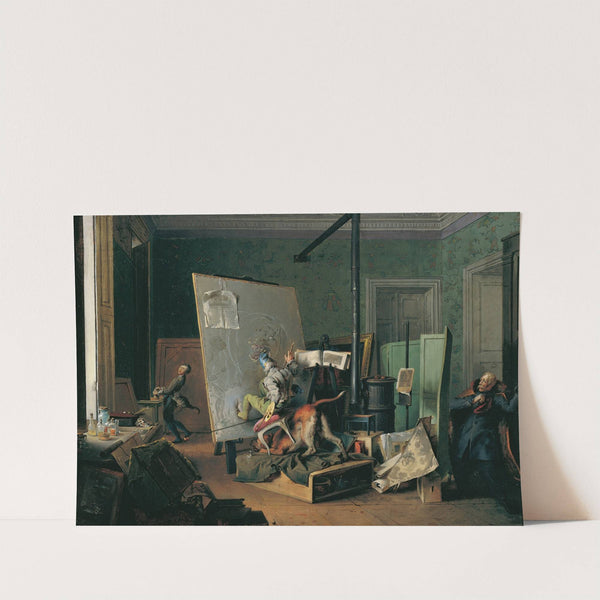 Komische Szene im Atelier by Josef Danhauser
