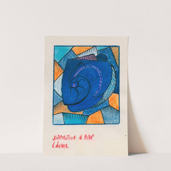 Komposition in Blau by Karl Wiener