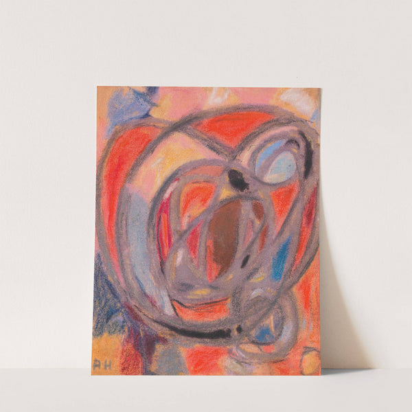 Komposition (Rund- und Ovalformen) (Ca. 1930) by Adolf Hölzel