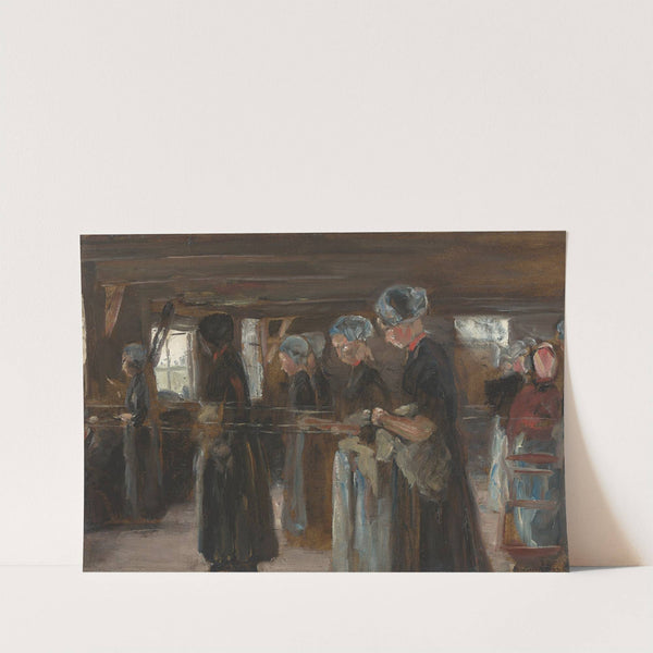 Kompositionsstudie zur ,Flachsscheuer in Laren (1886) by Max Liebermann