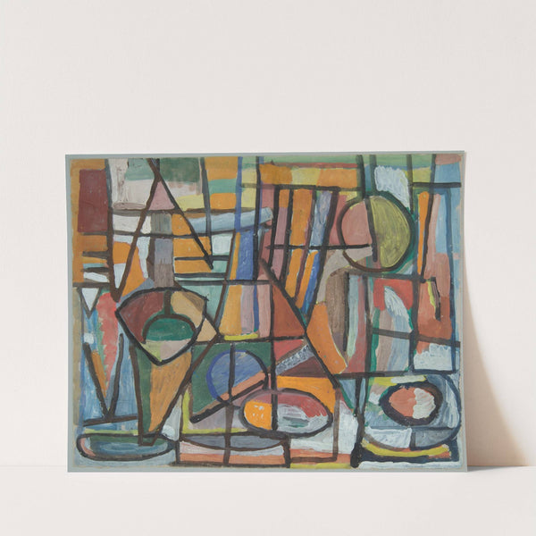 Kompozycja abstrakcyjna II - geometryczna by Sasza Blonder