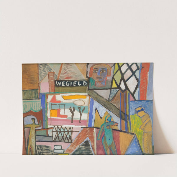 Kompozycja z napisem 'WEGIELD' by Sasza Blonder