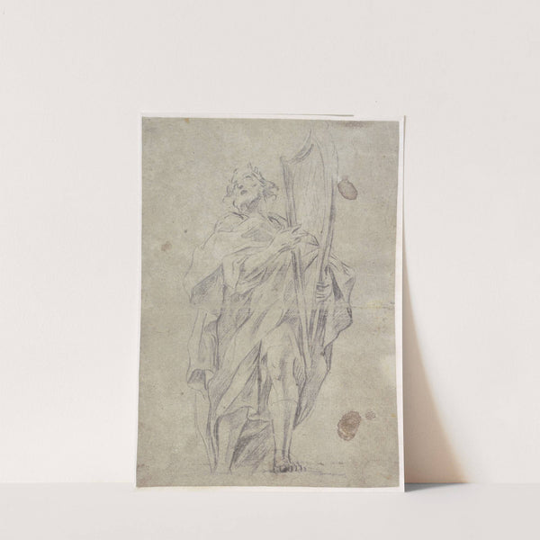 Kong David med sin harpe by Giovanni Battista Beinaschi